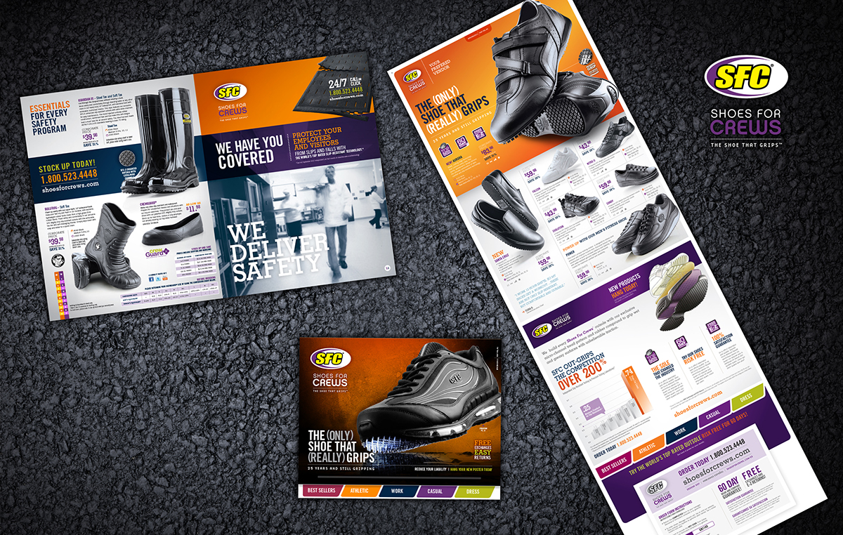 footwear Retail direct marketing catalog work shoes redesign
