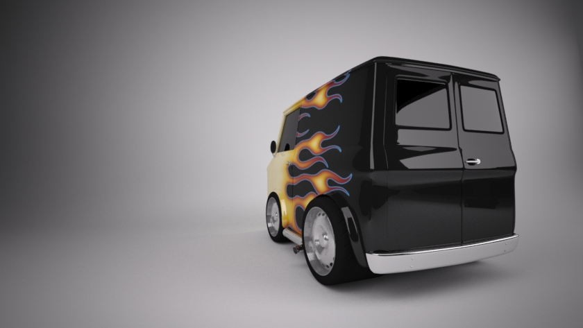 chevy van cartoon 3d modeling Vehicle Design 3D model car chevrolet