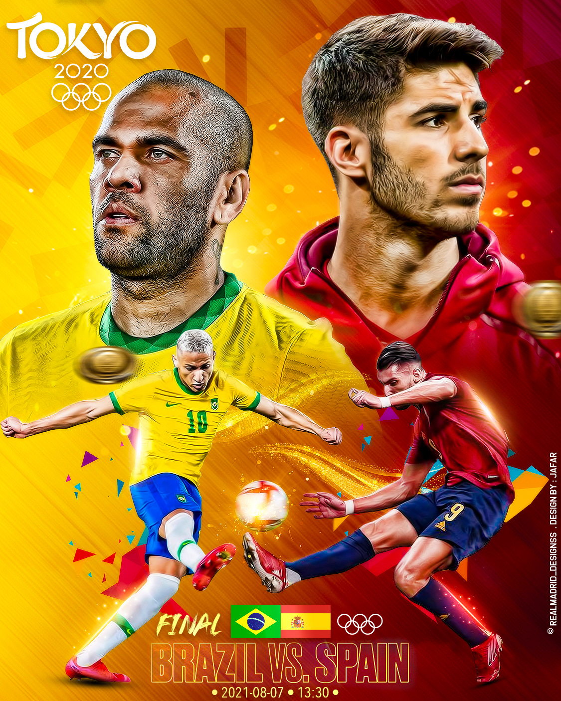 artwork Brazil football graphics olympic football Olympic wallpaper poster Real Madrid soccer Soccer Graphics Soccer Wallpaper spain sport Sport Graphics Tokyo 2020