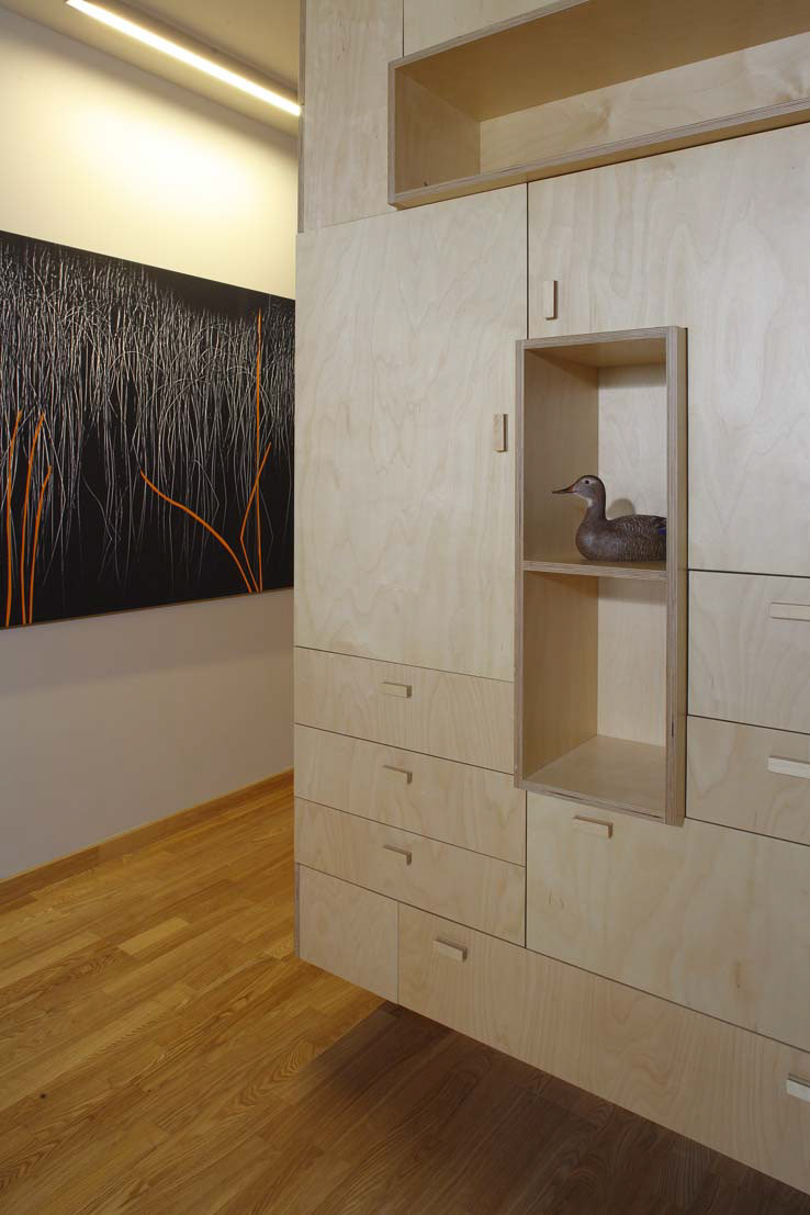 Interior plywood print wood art-object