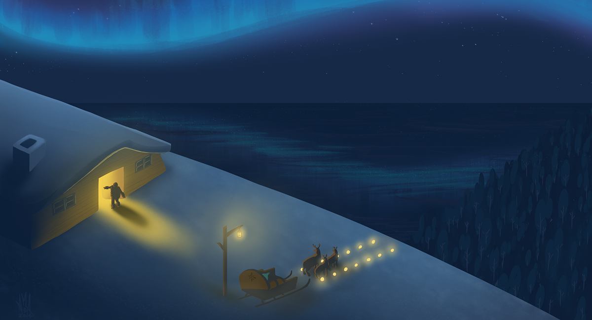 Christmas storytelling   children animation Visual Development graduation