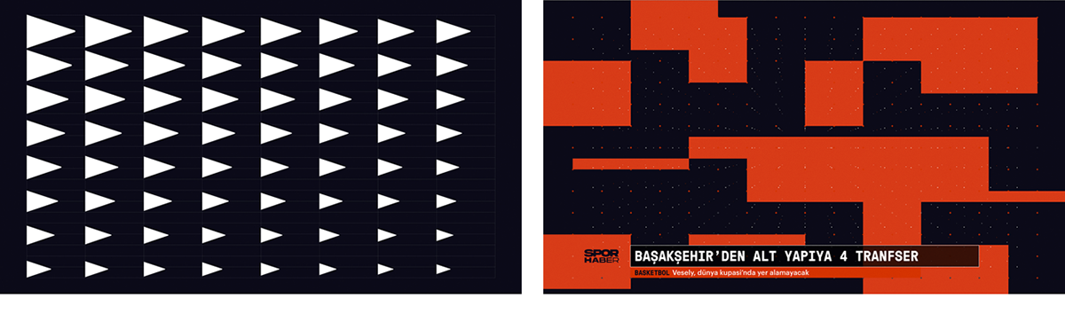 branding  geometric identity poster sports typography   visuals Rebrand sports channel Turkey