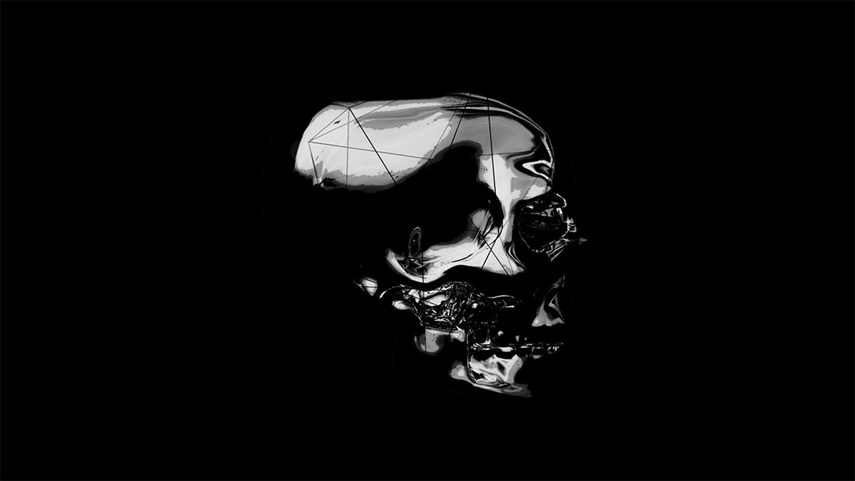 Black&white cinema4d abstract skull plasma anatomy art visualart