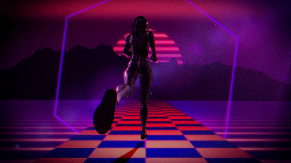 music video arkon fly 3D motion graphics  animation  kevoshea22 kevinoshea neon 80s