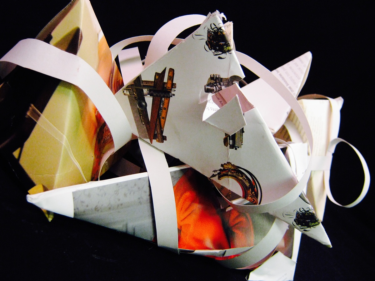paper color design Patterning Cutouts folding origami  Transformation