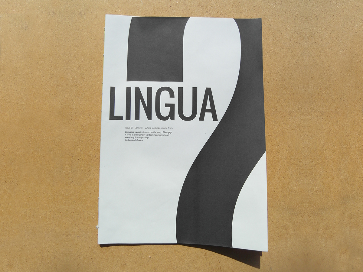 lingua magazine typographic language linguistic etymology japanese cockney