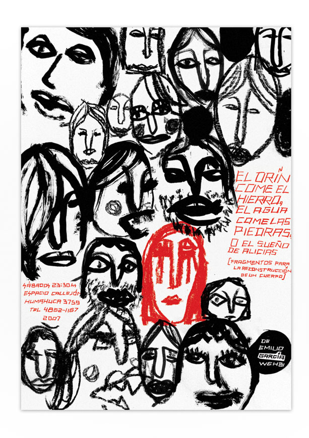 poster afiche theater  fadu uba Gabriele handmade