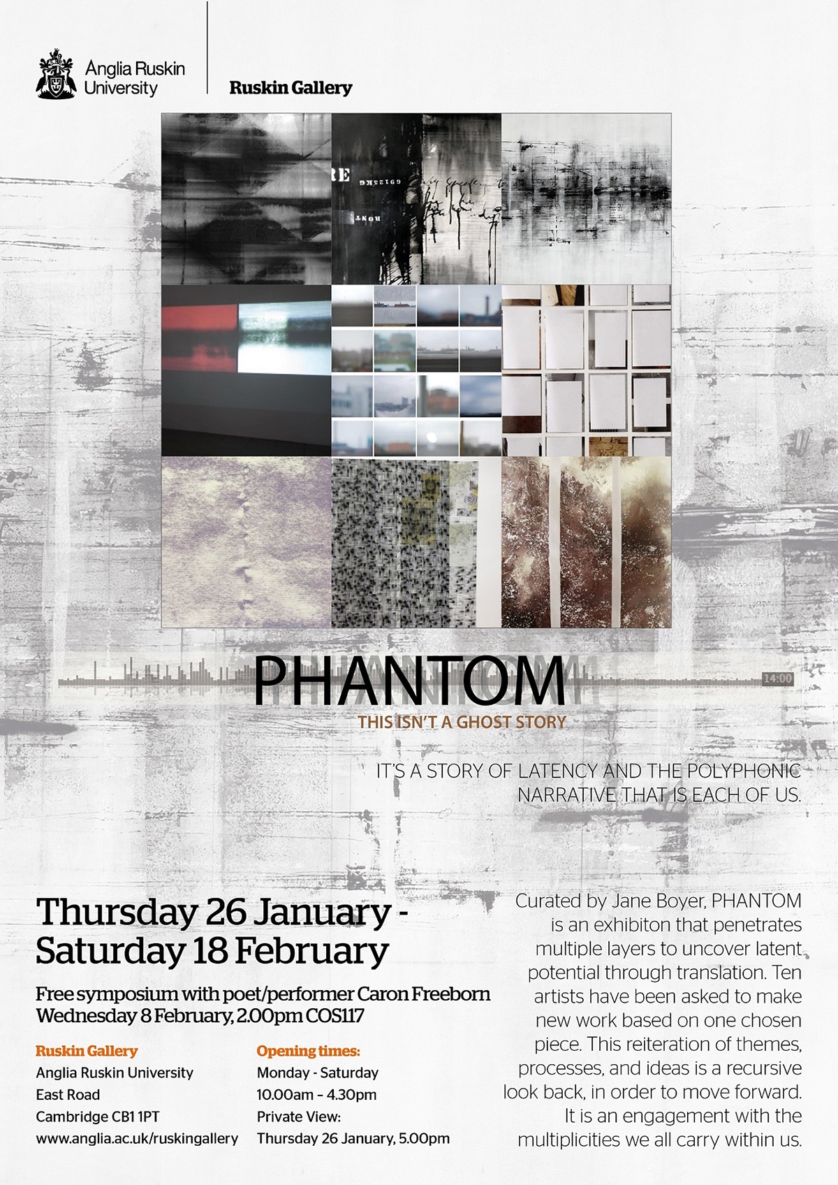 phantom Cambridge School of Ar simulacra translation polyphonic narrative Mikhail Bakhtin artist/curator practice