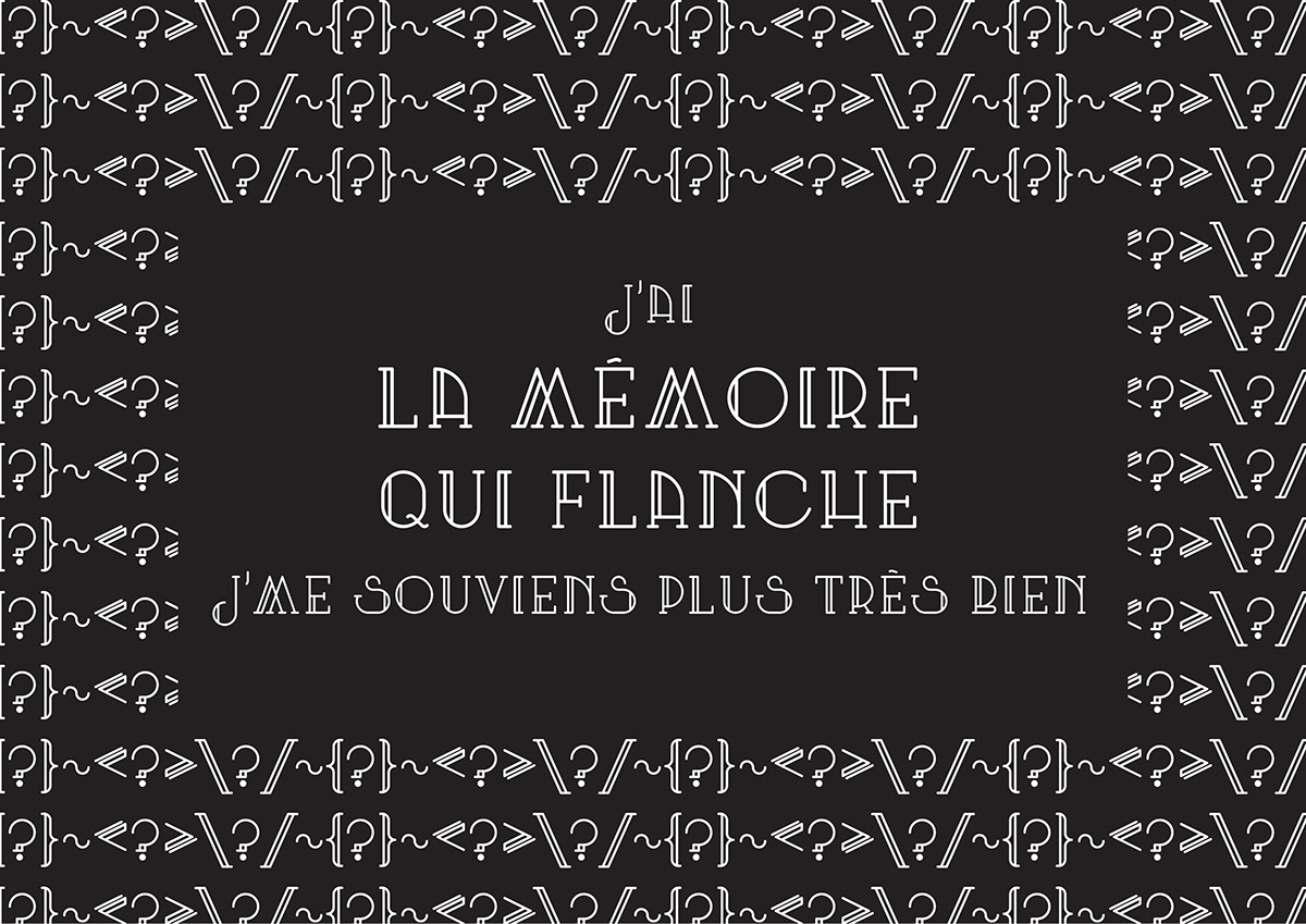 song Française Chanson photomontage TFE student street marketing celui qui chante Lyrics poster