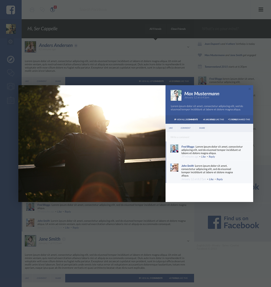 facebook redesign facelift design twitter instagram Chat messenger mobile app concept conceptual