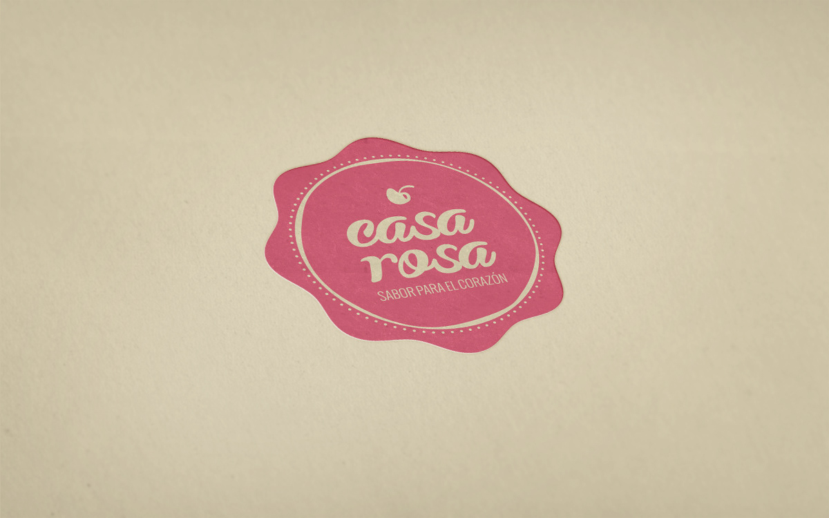 bakery rose Sweets Food  pink typo brand