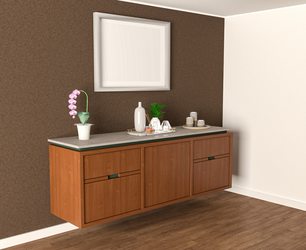 3D cabinet Decoração design de interiores dinner room furnituredesign interior design  vray