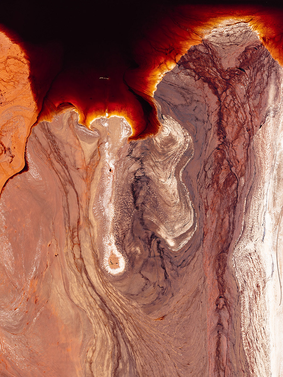 abstract Aerial aluminium earth FINEART industry Liquid medium format Mining red