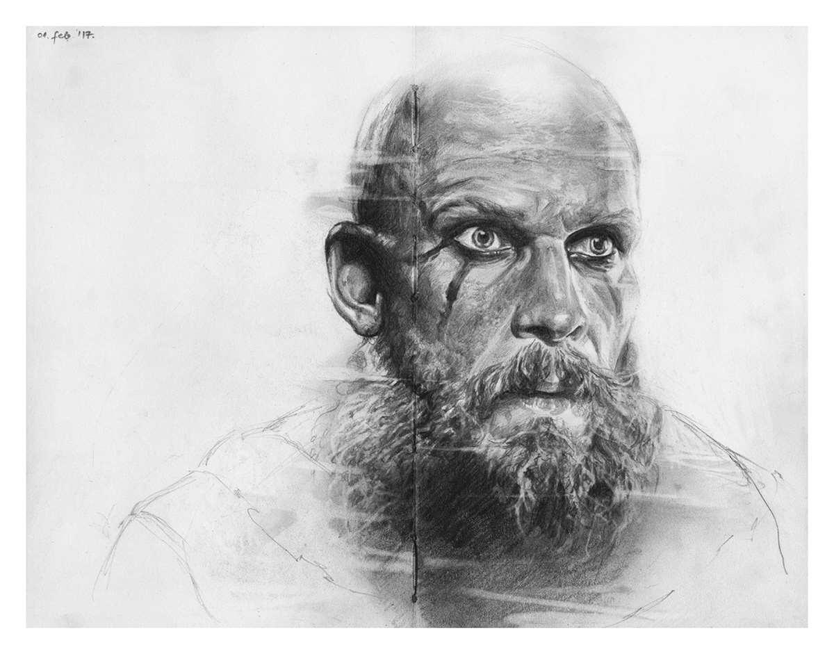 art graphite moleskine pencilart portraits sketchbook traditional black and white drawings realistic