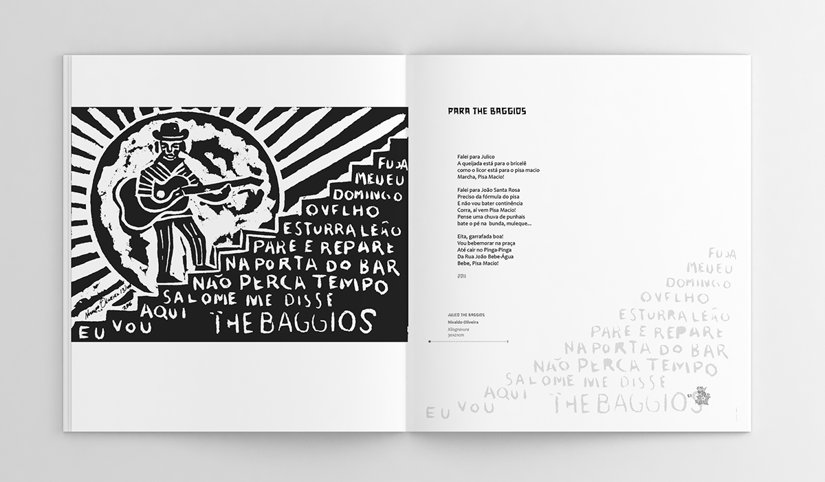 book design editorial LIVROS Cultura Sergipana São Cristóvão-SE xilogravura poesia projeto gráfico