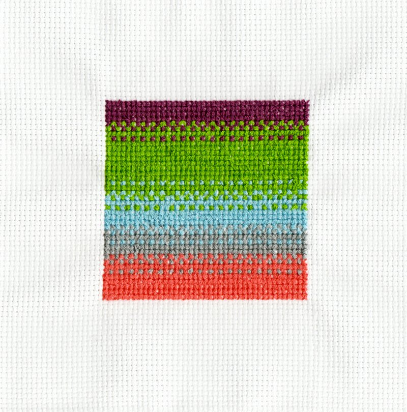 Adobe Portfolio Cross-stitch colors