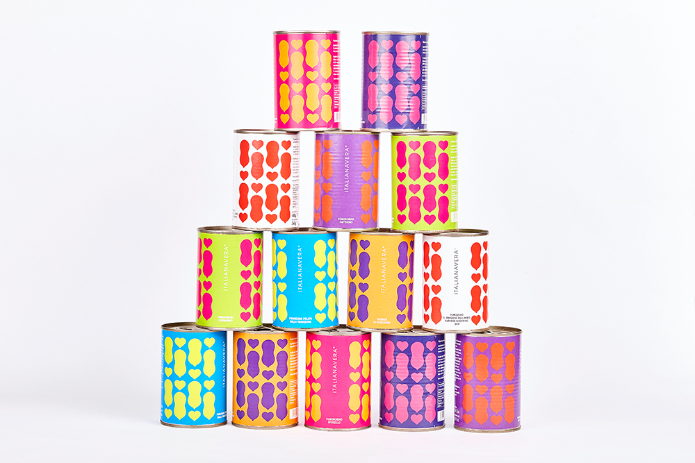 italianavera Italy packagings Food  design graphicdesign pop colors essentials Tomatoe