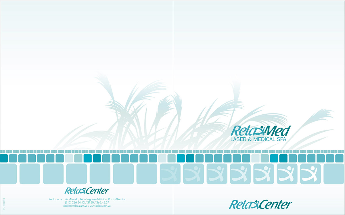 relax center folder corporative image