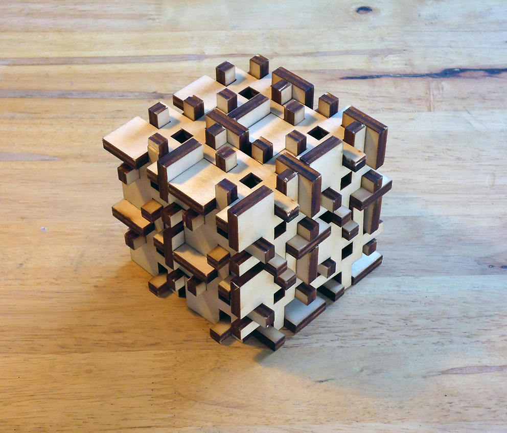 Tessellation Bangkok Dodekam Inhabited Hypercube lasercutting puzzle
