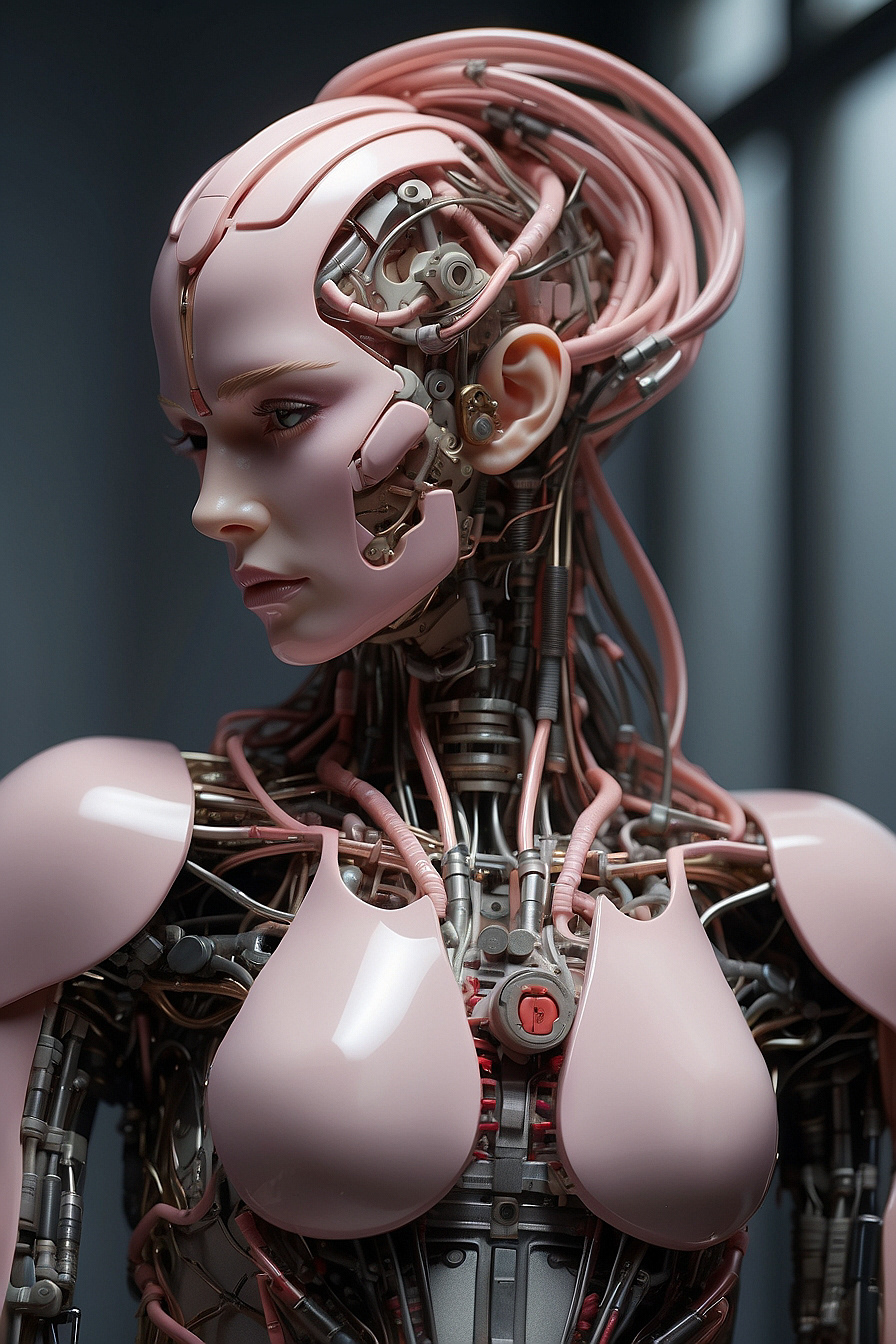 cyborgs robotics nft Ai Art generative art robots bots