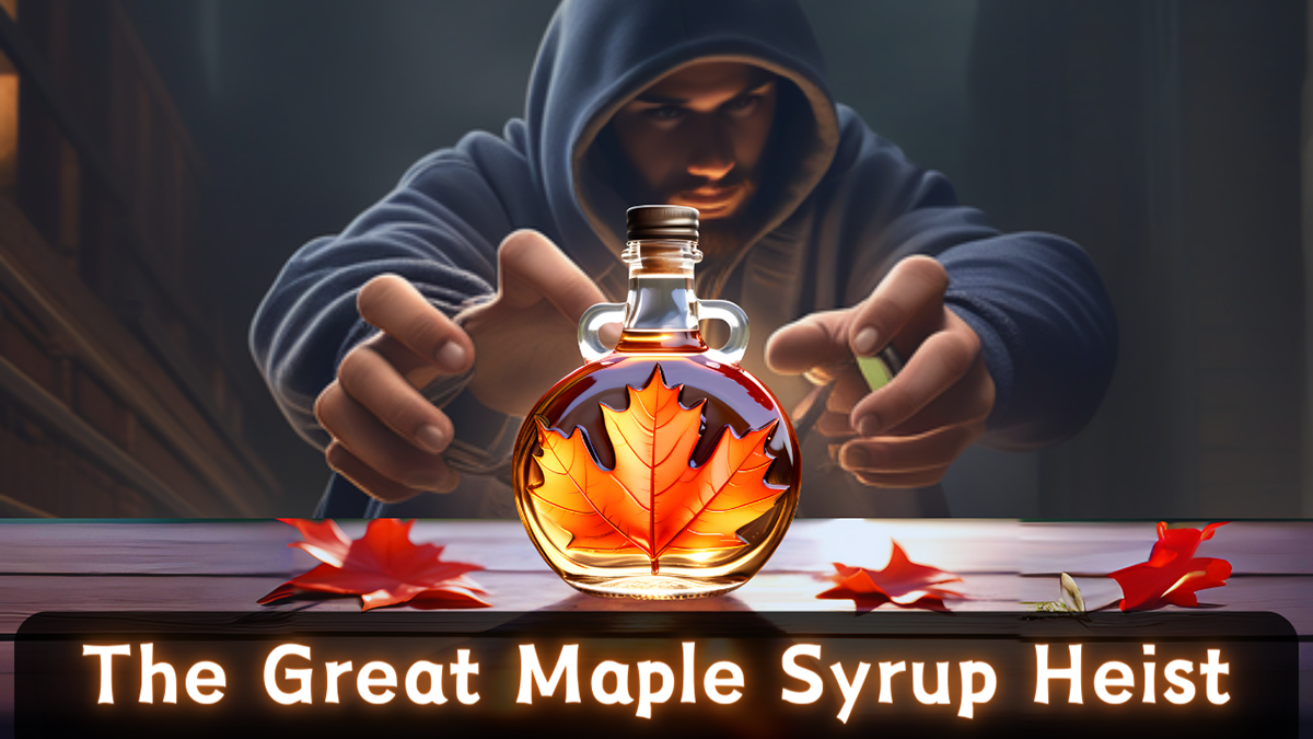 youtube thumbnail design on maple syrup heist
