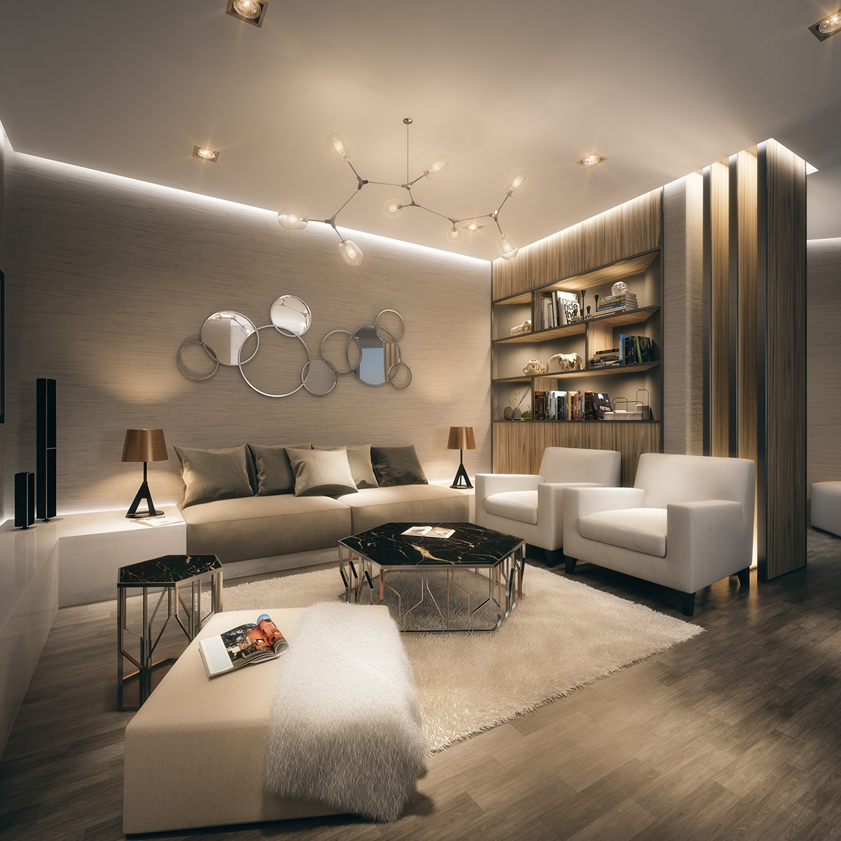 visualization luxury CGI interiordesign modern 3dsmax apartment vray photoshop archviz ArtDirector TaoDesign