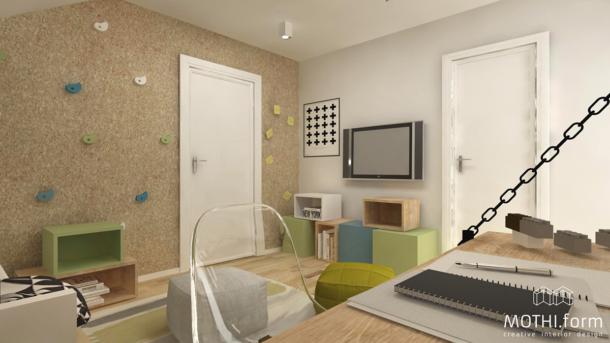 mothi.form creative Interior design house concept room child wnętrze dziecko