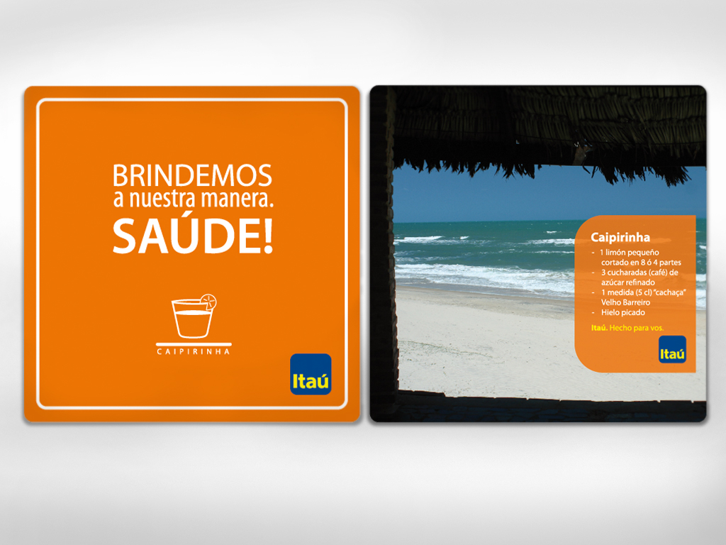 graphic design print beer coaster Itaú Photography 