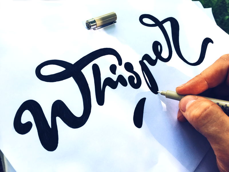 lettering Calligraphy   typography   Script graphic design music Custom
