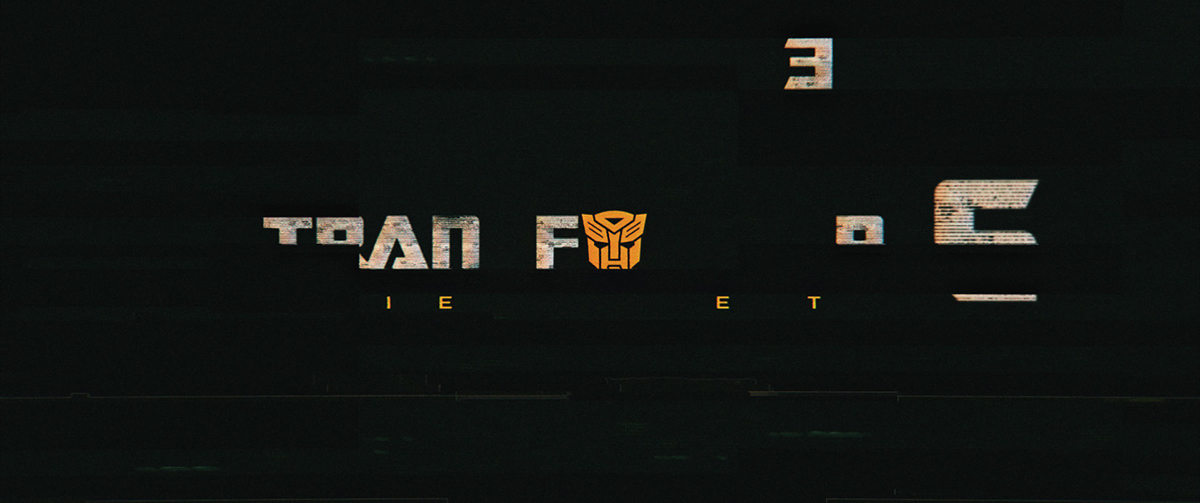 Adobe Portfolio movie Title title sequence Film   typography   Transformers