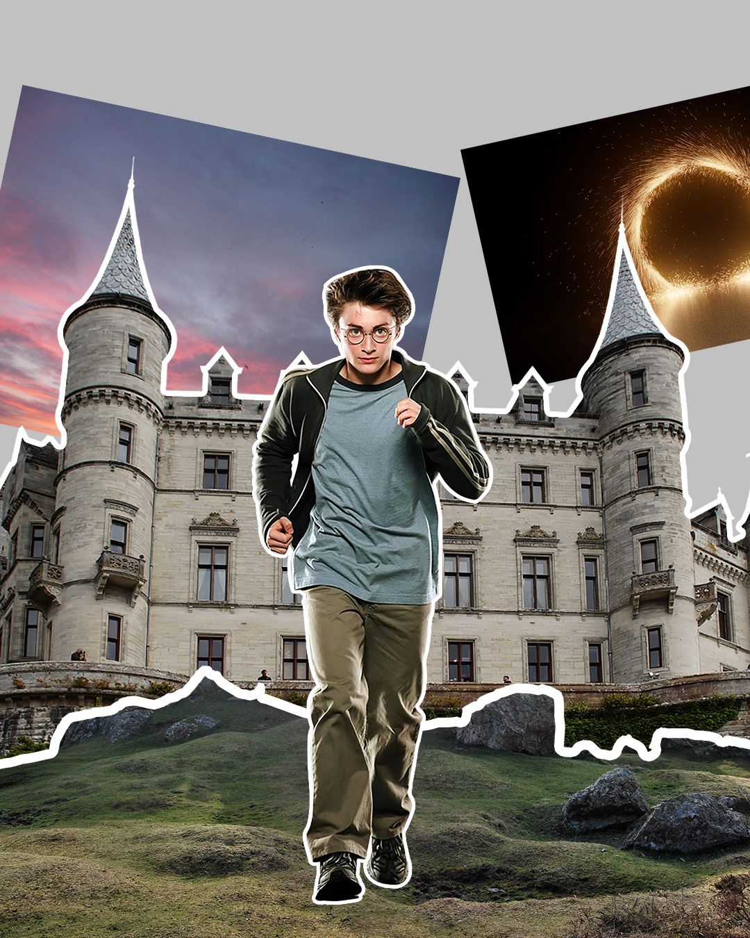 harry potter Hogwarts fanart photomanipulation Digital Art  Poster Design hermione emma watson poster Daniel Radcliffe