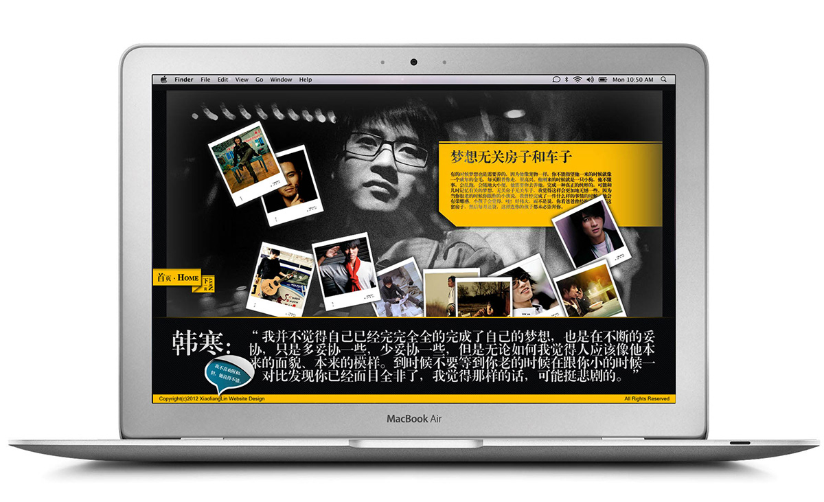 Han Han Website Author Han Han Website design assignment