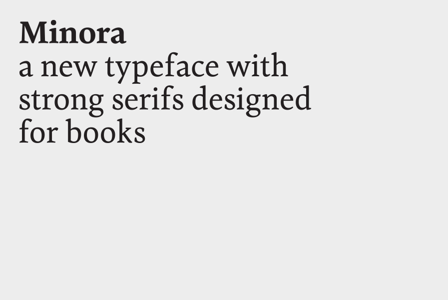 #Minora #typography