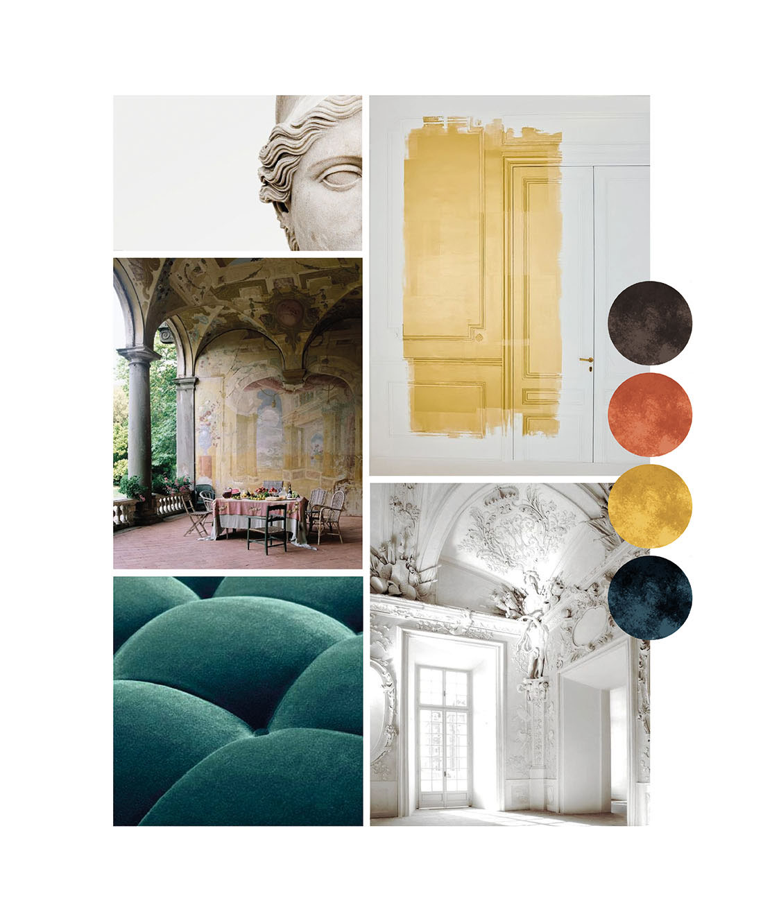 styling  moodboard colors materials finishes