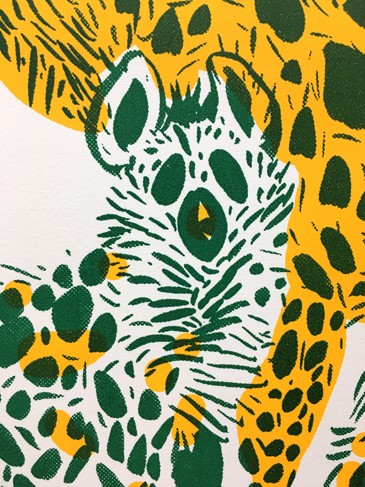 printmaking silkscreen Drawing  Nature natalya balnova animals lettering HAND LETTERING hyenas