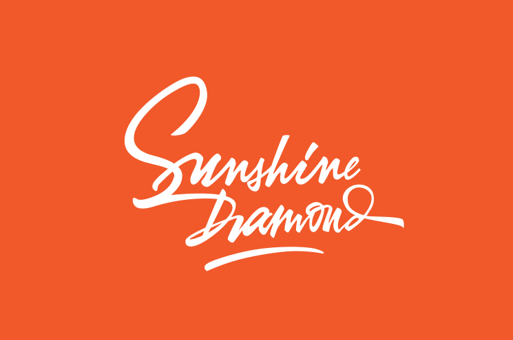 sunshine diamond  logo Script
