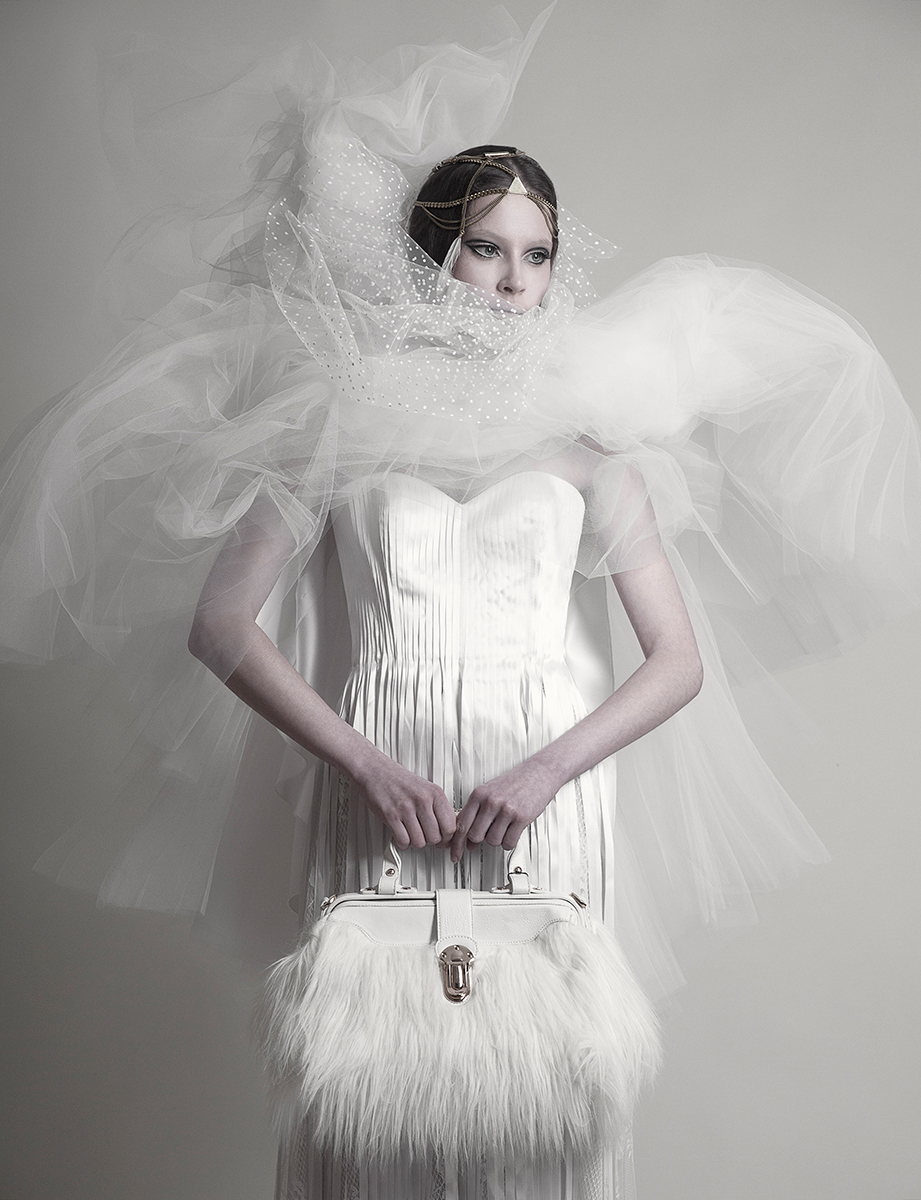 editorial magazine cover bridal models