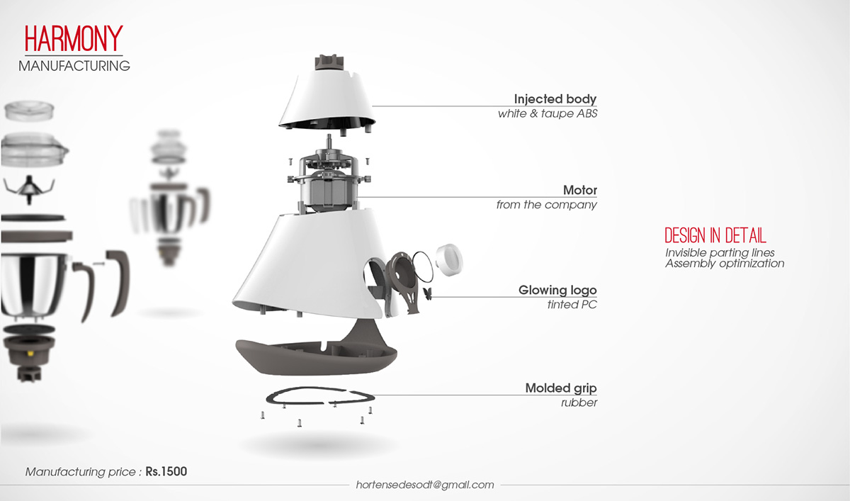 Mixer Grinder  India  butterfly household appliance cooking  3D Printing