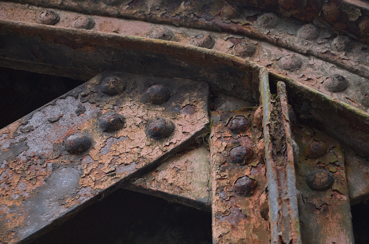 iron bridge Szczecin poland architecture rust decay