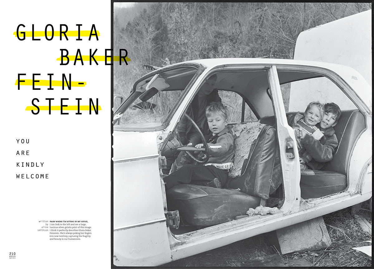 magazine Layout grids patron magazine gloria baker feinstein photographs