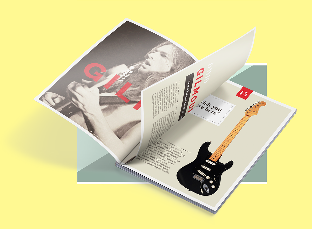 brochure guitar fender Hendrix editorial print clapton cobain magazine Love make love sex Style art graphics