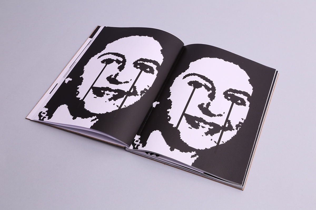 punk graphics wayfinding editorial book student Event Catalogue book design Jamie Reid perfect bind tone of voice newspaper