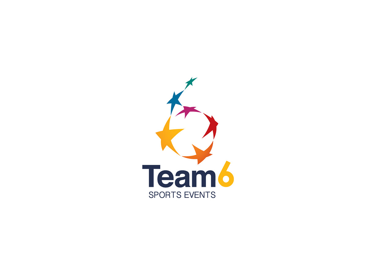 logo sport identity stars six Stationery khalid alshareef katok design color modern new