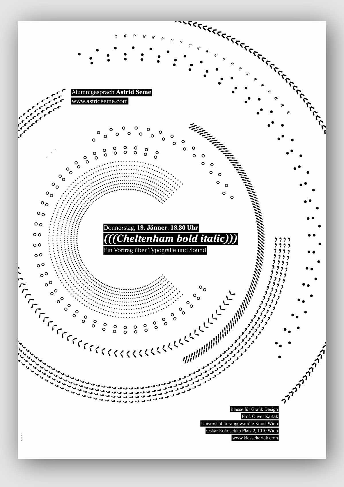 poster sound music typography  