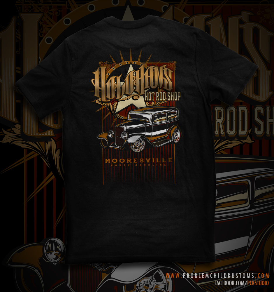 t-shirt tee tee shirt apparel graphics screen print graphics hot rod automotive   automotive art Cars