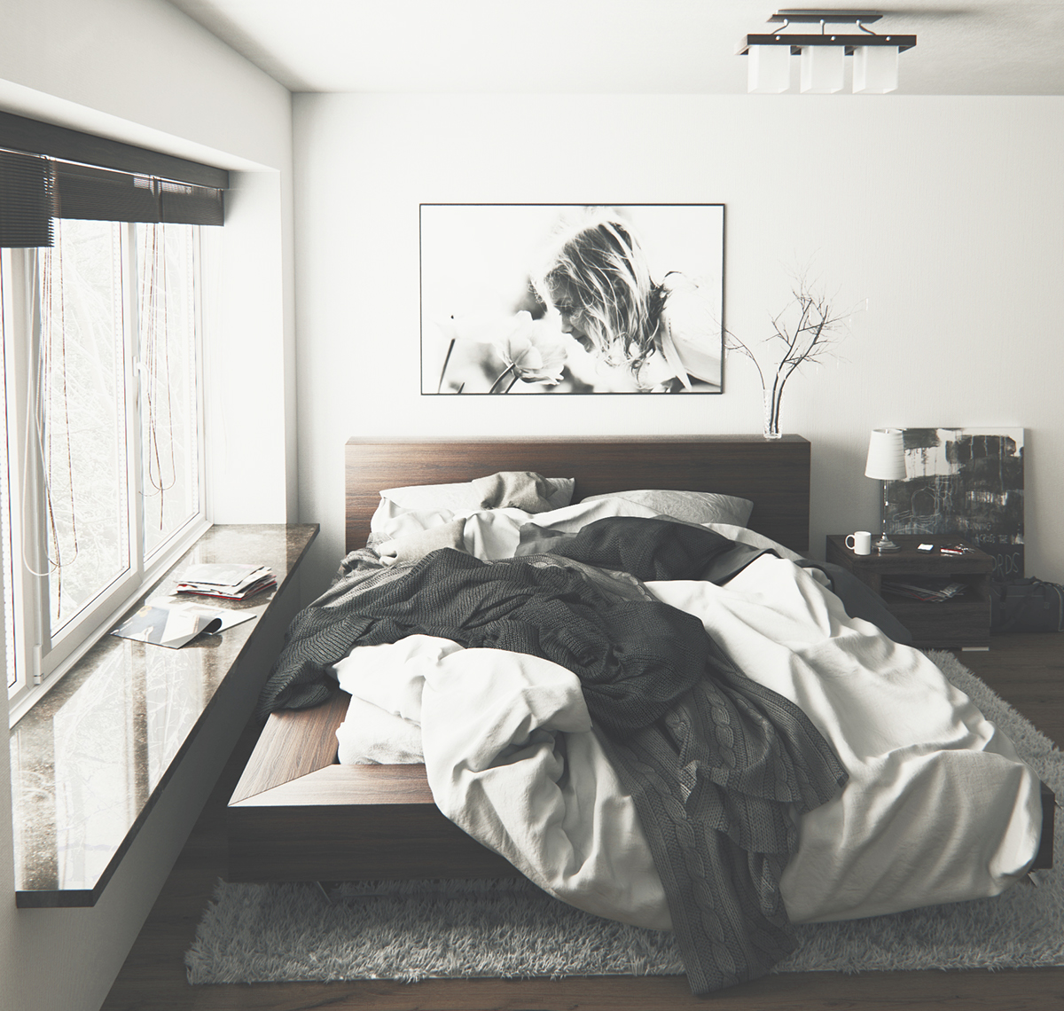 corona 3dsmax marvelous jaroszewicz Michal bedroom renderer making of