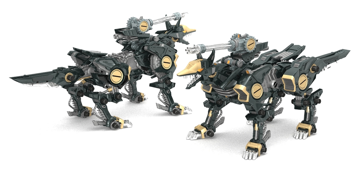 zoid CG 3D ロボット 3dcg shadow fox