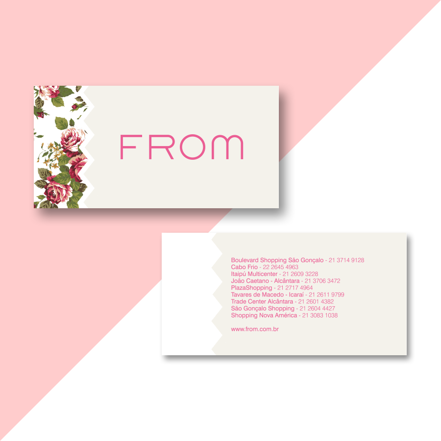 business card Cartão de Visita moda