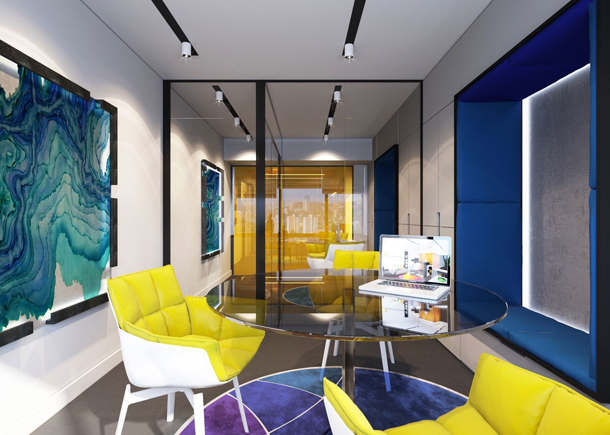 Office Design public interior design design interiors colorful Minimalism real estate contemporary