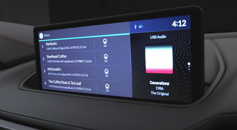 Acura cockpit design digital hmi UI ux